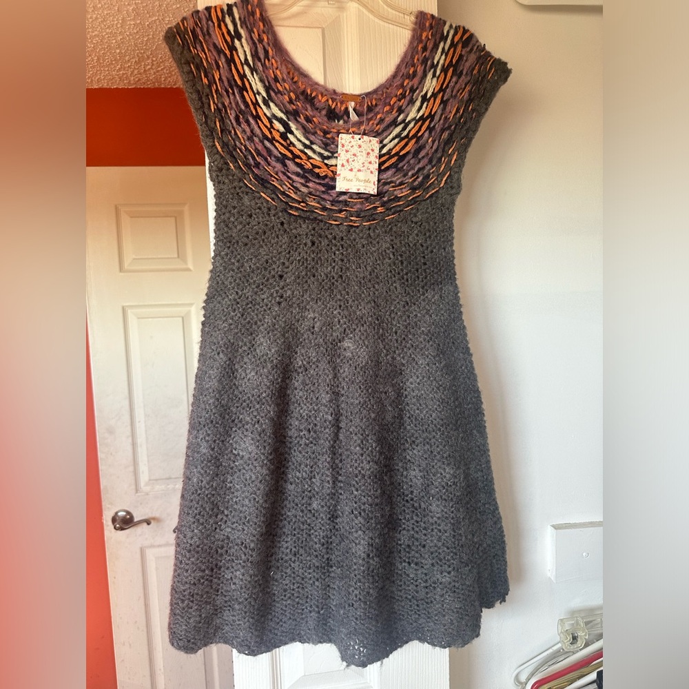 Free People Fair Isle sweater dress top